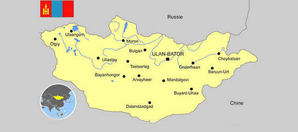 Mongolie carte monplanvoyage