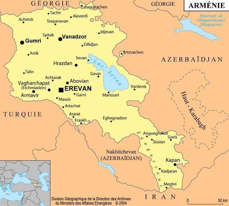armenie carte monplanvoyage
