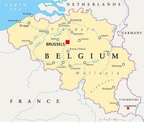 belgique carte monplanvoyage
