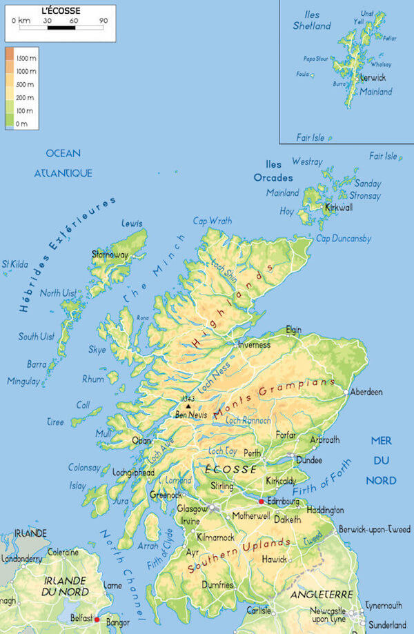 ecosse carte monplanvoyage