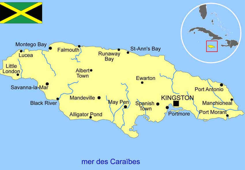 jamaique carte monplanvoyage