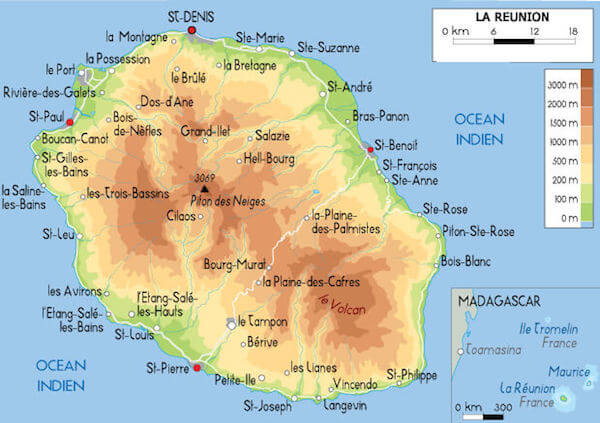 la reunion carte monplanvoyage