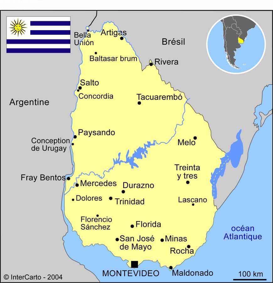 uruguay carte monplanvoyage