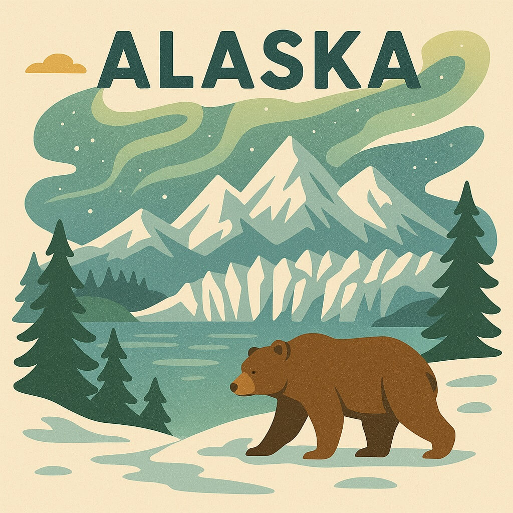 alaska illustration monplanvoyage