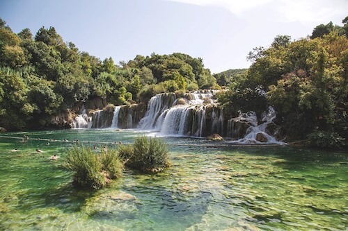 waterfall krka croatie monplanvoyage